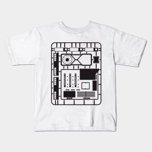 PC Builder Runner -Black- Kids T-Shirt